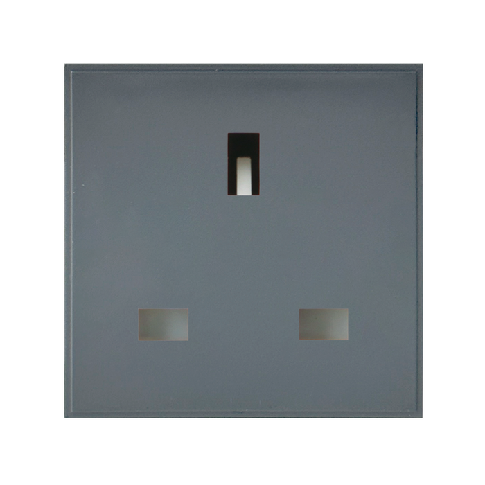 Caradok 13A Socket 50x50, Grey