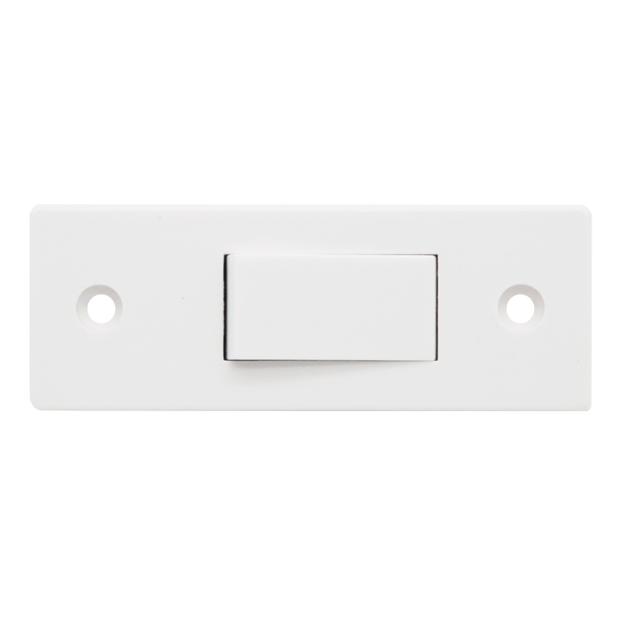 Caradok 1G Architrave Switch c/w Pattress Squared Edge