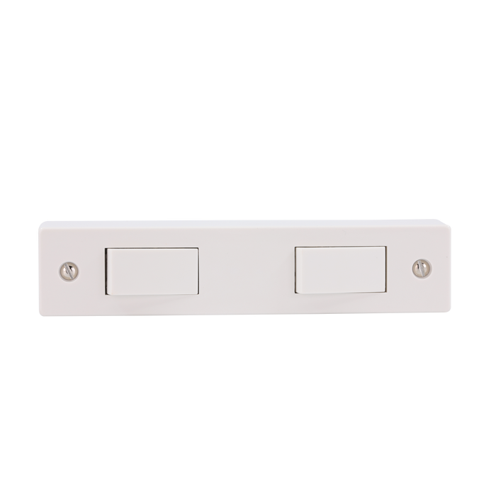 Caradok 2G Architrave Switch c/w Pattress Squared Edge