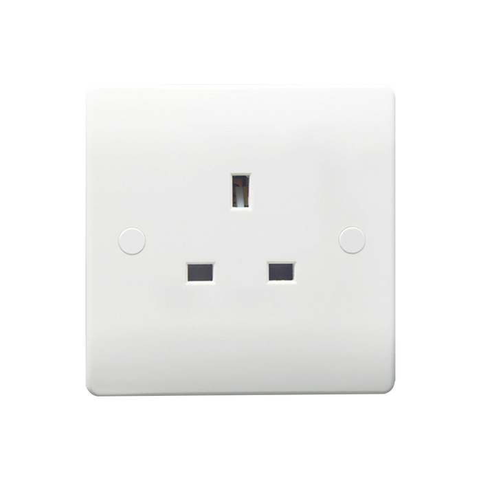 Caradok 1G 13A SP Unswitched Socket