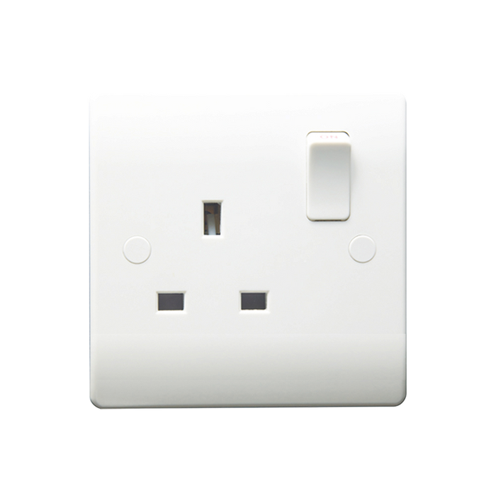 Caradok 1G 13A DP Switched Socket