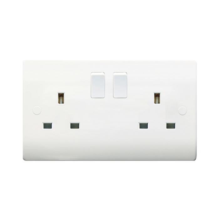 Caradok 2G 13A DP Switched Socket