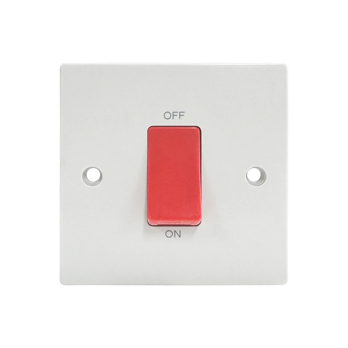 Caradok 1G 45A DP Switch Squared Edge