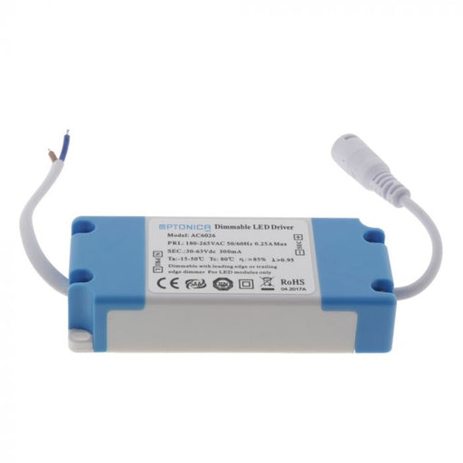 AC6026 - Optonica AC6026 Triac Dimmable LED Driver - 300mA 18W LED Driver Easy Control Gear - Easy Control Gear