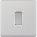 Selectric 5M-Plus Satin Chrome 1 Gang 10A Intermediate Switch with White Insert