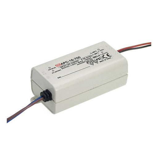 APC-16-350 - Mean Well LED Driver  APC-16-350  16W 350mA LED Driver Meanwell - Easy Control Gear