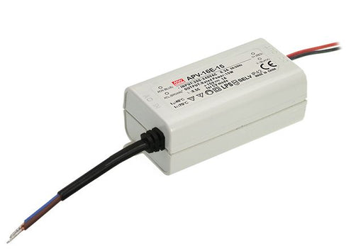 APV-16E-15 - Mean Well LED Driver  APV-16E-15  15W 15V LED Driver Meanwell - Easy Control Gear