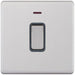 Selectric 5M-Plus Screwless Satin Chrome 1 Gang 20A DP Switch with Neon and Grey Insert