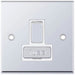 Selectric 7M-Pro Polished Chrome 13A DP Switched Fused Connection Unit with White Insert