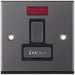 Selectric 7M-Pro Black Nickel 13A DP Switched Fused Connection Unit with Neon and Black Insert