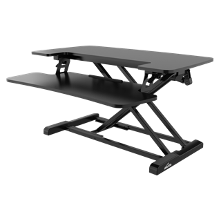 Dellonda 71cm Height Adjustable Standing Desk Converter, 50cm Max Height, 15kg Capacity - DH14