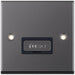 Selectric 7M-Pro Black Nickel 13A Fused Connection Unit with Black Insert