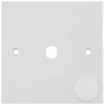 Selectric Square 1 Gang Single Aperture Dimmer Plate with Matching Knob
