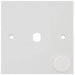 Selectric Square 1 Gang Single Aperture Dimmer Plate with Matching Knob