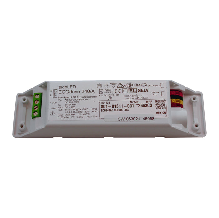 eldoLED ECOdrive 240/A3 - 20w DALI dimmable constant current LED driver