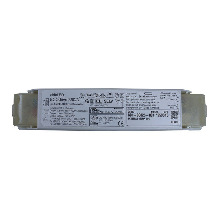 eldoLED ECOdrive 360/A6 - 30w DALI dimmable constant current LED driver