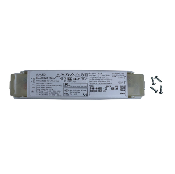 eldoLED ECOdrive 360/A6 - 30w DALI dimmable constant current LED driver with configuration