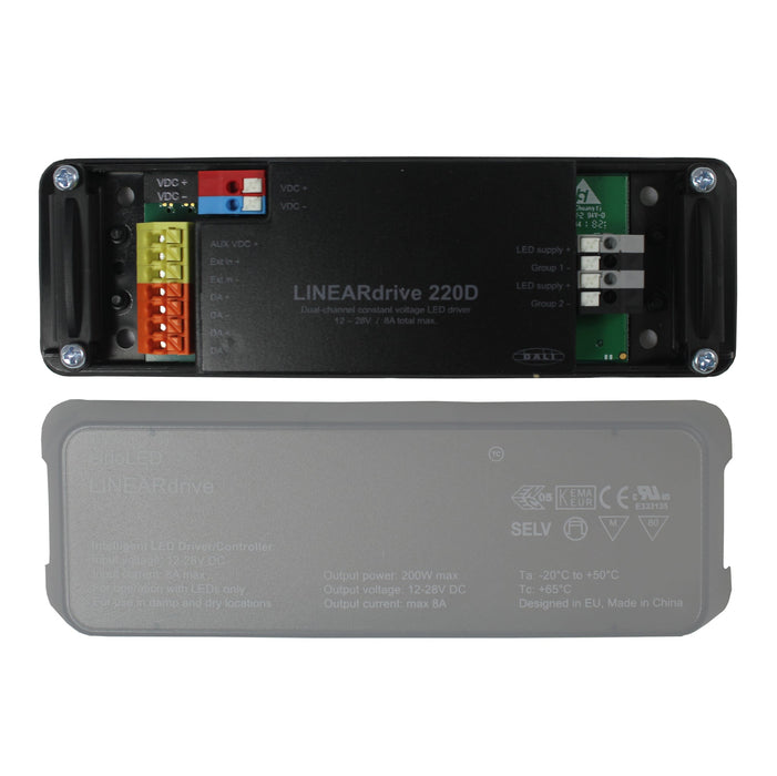 eldoLED LINEARdrive 220D – 8A (12/24v) DALI dimmable constant voltage LED driver