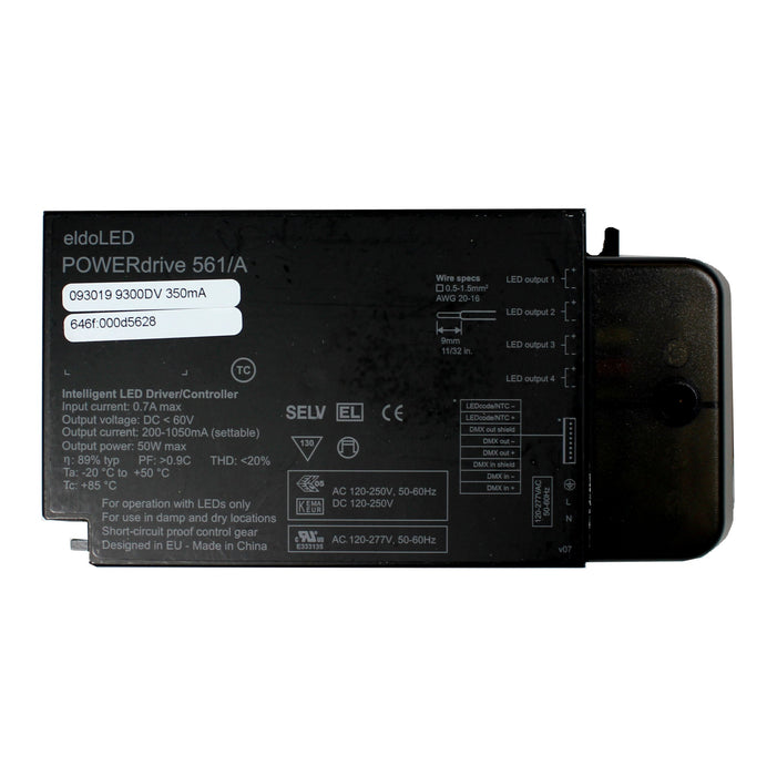 eldoLED POWERdrive 561/A - 50w, 4 output DMX dimmable constant current LED driver