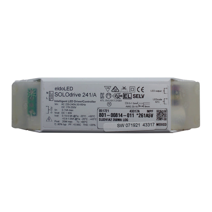 eldoLED SOLOdrive 241/A2 – 20w 0-10V dimmable constant current LED driver with configuration