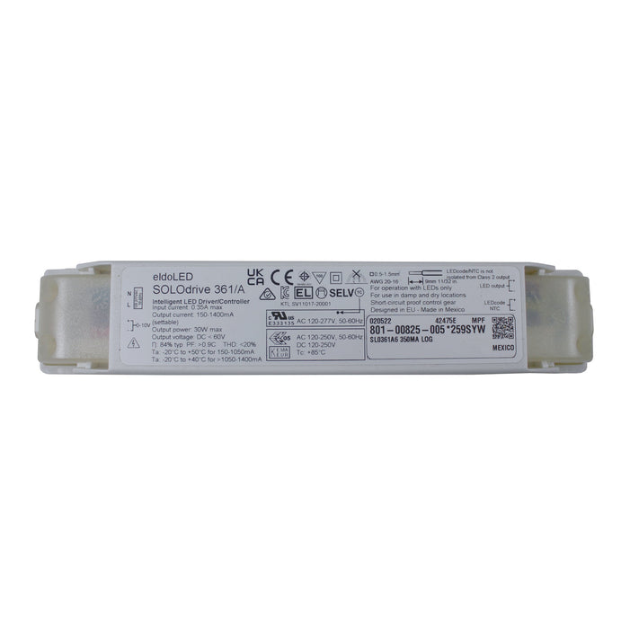 eldoLED SOLOdrive 361/A6 - 30w 0-10v dimmable constant current LED driver with configuration