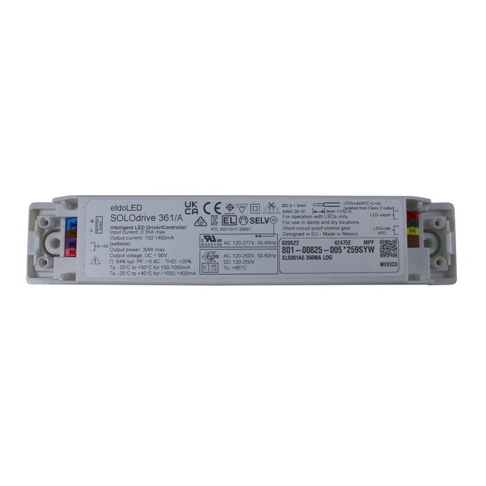 eldoLED SOLOdrive 361/A6 - 30w 0-10v dimmable constant current LED driver with configuration