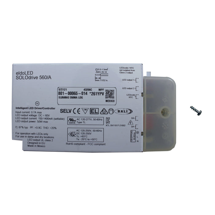 eldoLED SOLOdrive 560/A3 - 50w DALI dimmable constant current LED driver with configuration