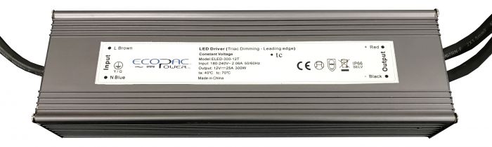 ELED-300-T-S - ECOPAC ELED-300-T SERIES LED DRIVER 300W 12-24V LED Driver Easy Control Gear - Easy Control Gear