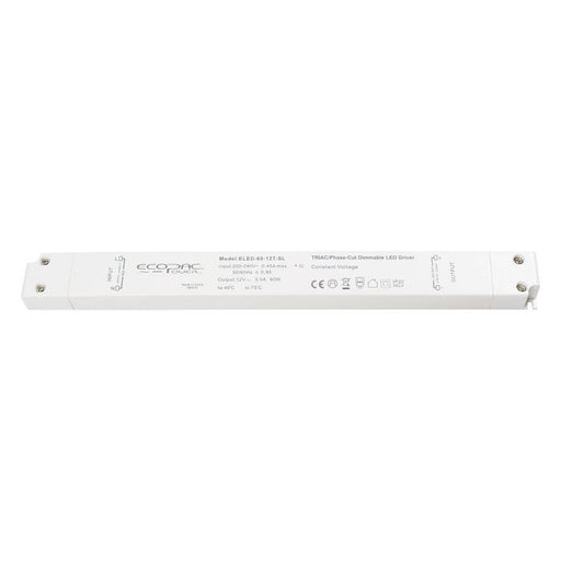 ELED-60P-T-SLS - Ecopac Slimline Triac Dimmable LED Driver ELED-60P-T-SL Series 60W 12-24V LED Driver Easy Control Gear - Easy Control Gear