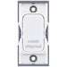 Selectric GRID360 White 20A DP Switch Module Marked ‘waste disposal’ with White Insert