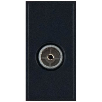 Selectric Black Non-Isolated (Female) Coaxial/Aerial Socket Module