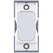 Selectric GRID360 Polished Chrome 20A Intermediate Switch Module with White Insert