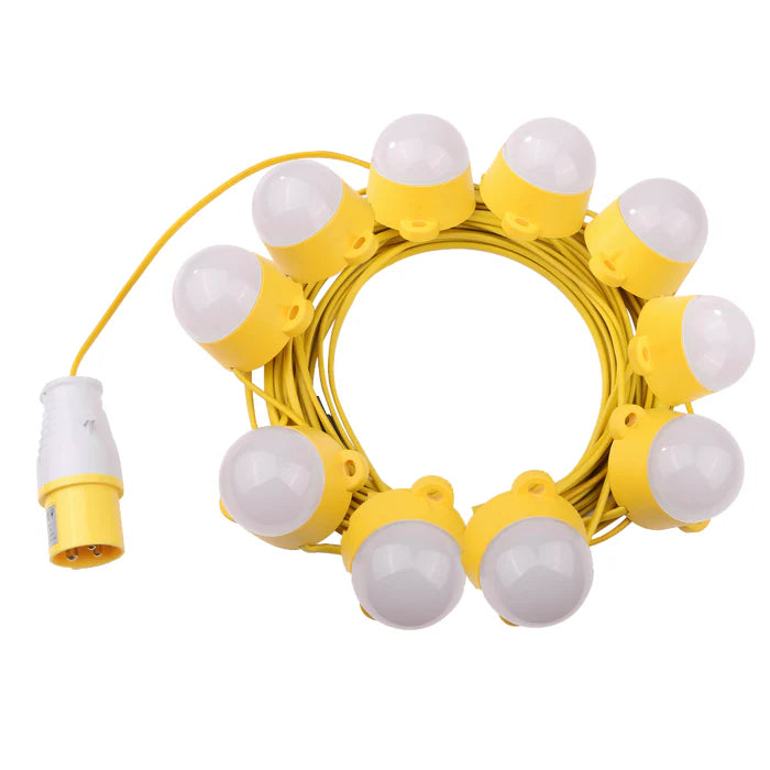 Bright Source 20m 50w 4000k 110v IP44 LED Festoon Kit - Cool White 5 YEAR