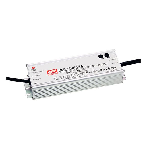 HLG-120H-24A - Mean Well LED Driver HLG-120H-24A 120W 24V LED Driver Meanwell - Easy Control Gear