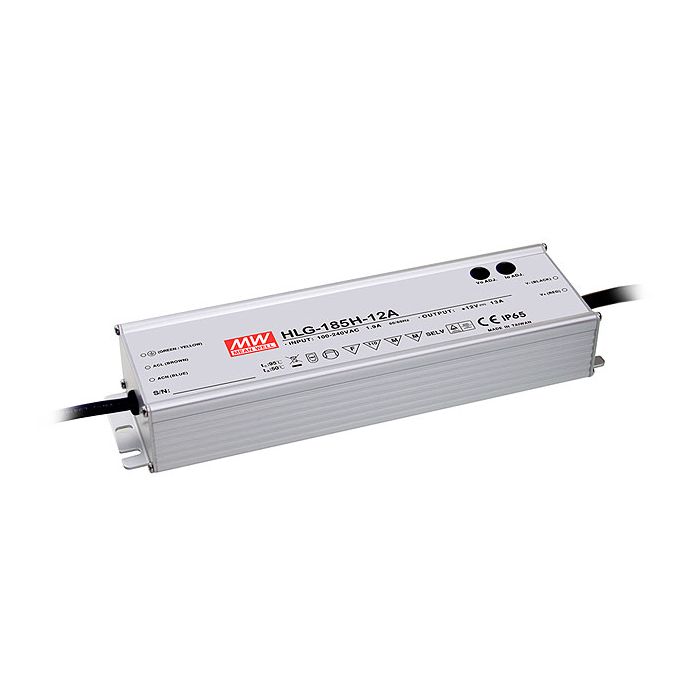 HLG-185H-30B - Mean Well LED Driver HLG-185H-30B 185W 30V LED Driver Meanwell - Easy Control Gear