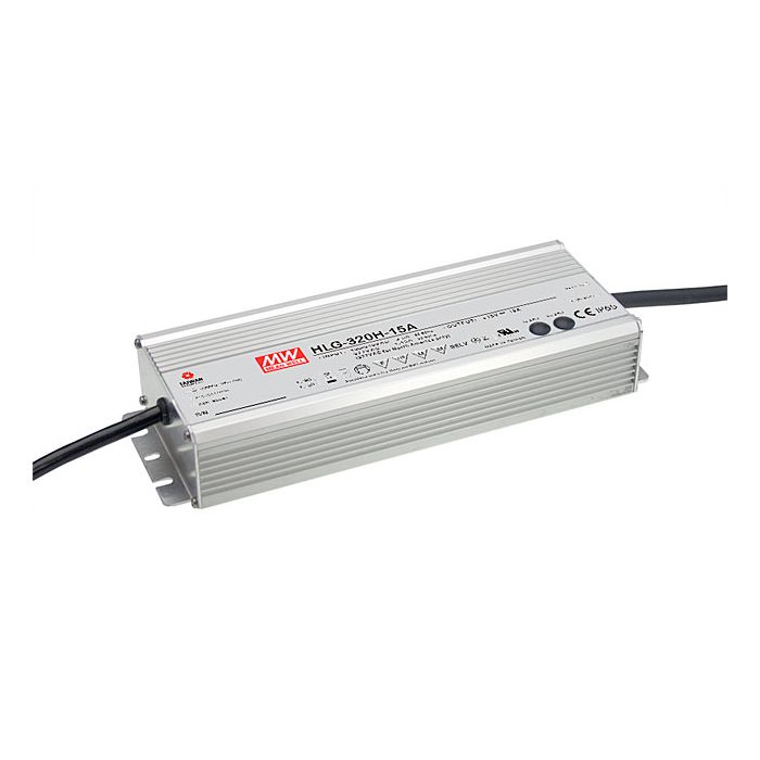 HLG-320H-12A - Mean Well LED Driver HLG-320H-12A 264W 12V LED Driver Meanwell - Easy Control Gear