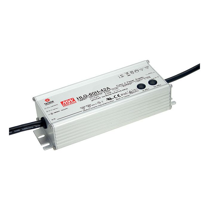 HLG-60H-36B - Mean Well LED Driver HLG-60H-36B 60W 36V LED Driver Meanwell - Easy Control Gear