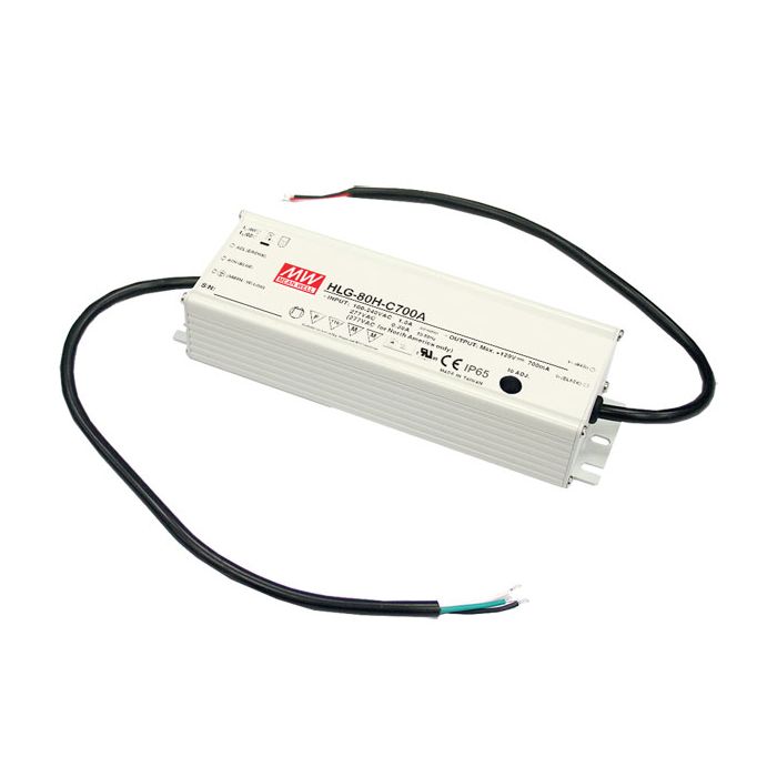 HLG-80H-42A - Mean Well LED Driver HLG-80H-42A 80W 42V LED Driver Meanwell - Easy Control Gear