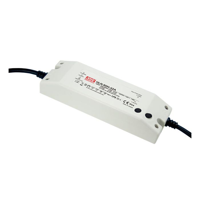 HLN-80H-48A - Mean Well LED Driver HLN-80H-48A 80W 48V LED Driver Meanwell - Easy Control Gear