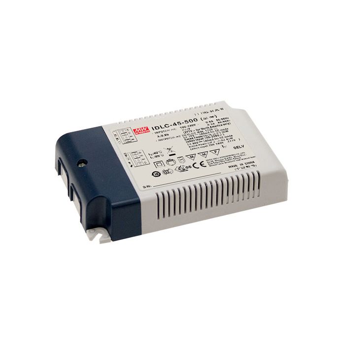 IDLC-45-1400 - Mean Well LED Driver IDLC-45-1400 Series 44.8W 1400mA LED Driver Meanwell - Easy Control Gear