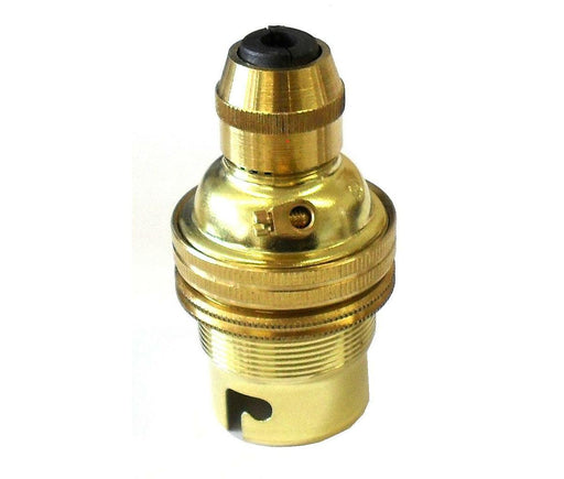 05011 BC Brass Cordgrip Lampholder (Metal cordgrip) - Lampfix - sparks-warehouse