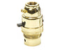 05144 Ecofix BC Lampholder ½" Switched Brass External Earth - LampFix - sparks-warehouse