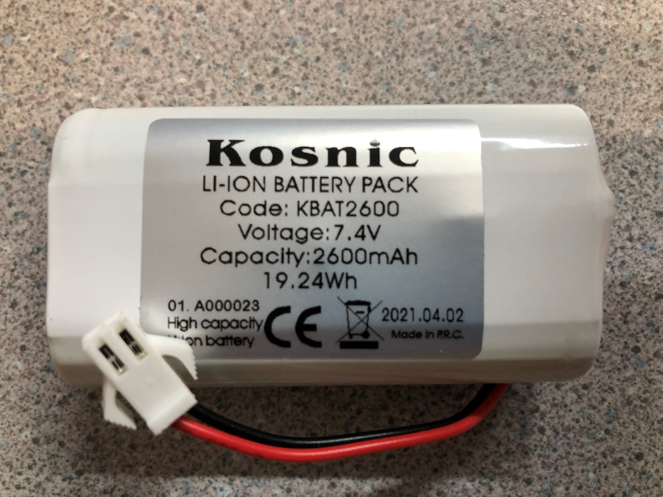 Kosnic  Li-ion Battery Pack  KBAT2600 19.24WH 2600MA 7.4V Li-ion - DISCONTINUED