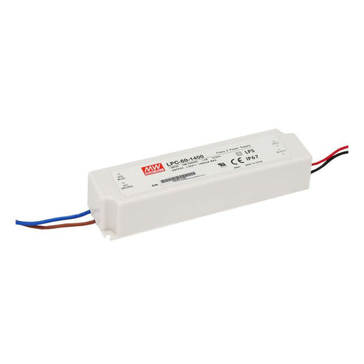 LPC-60-1400 - Mean Well LED Driver  LPC-60-1400  59W 1400mA LED Driver Meanwell - Easy Control Gear