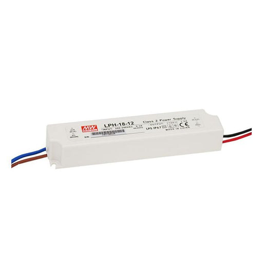 LPH-18-12 - Mean Well LED Driver LPH-18-12  18W 12V LED Driver Meanwell - Easy Control Gear