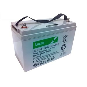 LSLC125-12 LUCAS AGM SLA CYCLIC BATTERY 125AH
