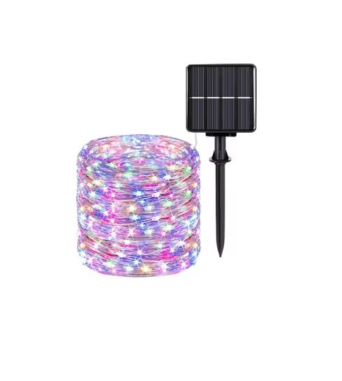 Caradok Solar String Lights Outdoor - 8 Lighting Modes - Extra Long Up to 30m with 300 LEDs - IP65 Waterproof Fairy Lights