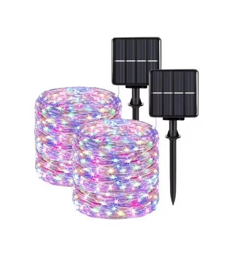 Caradok Solar String Lights Outdoor - 8 Lighting Modes - Extra Long Up to 30m with 300 LEDs - IP65 Waterproof Fairy Lights