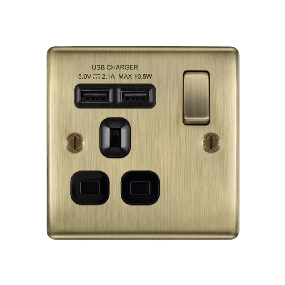 BG Nexus Metal Antique Brass | Switches & Sockets | Sparks Warehouse