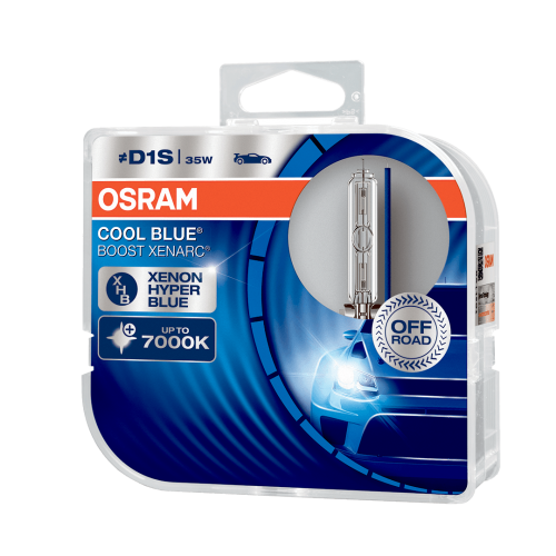 Osram 66140CBB-HCB Xen 35W Xenarc Cool Blue Boost 7000K  D1S  2 Xenon HID Bulbs